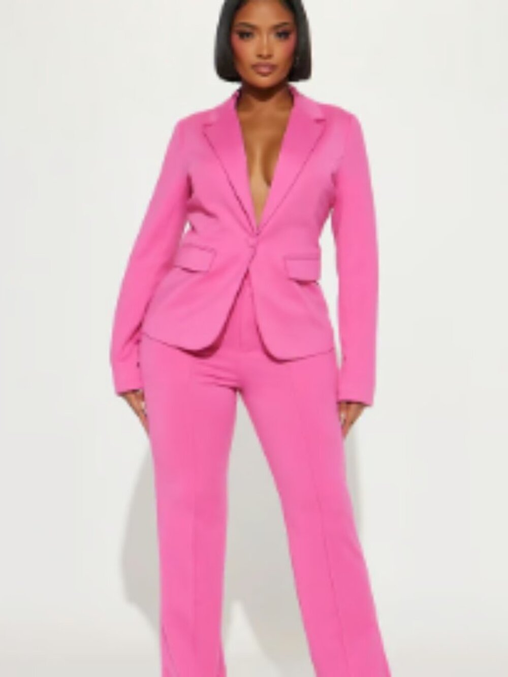 Fashion Nova Business Per Usual Blazer Pant Set